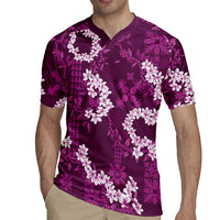 Mokihana Maile and Ilima Leis Rugby Jersey Akala Hawaiian Tapa Quilt Pattern LT9 - Polynesian Pride