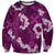 Mokihana Maile and Ilima Leis Sweatshirt Akala Hawaiian Tapa Quilt Pattern - Polynesian Pride