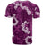 Mokihana Maile and Ilima Leis T Shirt Akala Hawaiian Tapa Quilt Pattern - Polynesian Pride