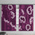 Mokihana Maile and Ilima Leis Window Curtain Akala Hawaiian Tapa Quilt Pattern - Polynesian Pride