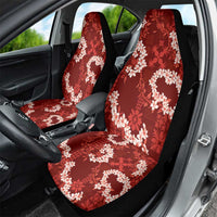 Mokihana Maile and Ilima Leis Car Seat Cover Ulaʻula Hawaiian Tapa Quilt Pattern - Polynesian Pride