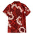 Mokihana Maile and Ilima Leis Family Matching Off Shoulder Maxi Dress and Hawaiian Shirt Ulaʻula Hawaiian Tapa Quilt Pattern - Polynesian Pride