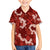 Mokihana Maile and Ilima Leis Family Matching Off Shoulder Maxi Dress and Hawaiian Shirt Ulaʻula Hawaiian Tapa Quilt Pattern - Polynesian Pride