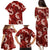 Mokihana Maile and Ilima Leis Family Matching Puletasi and Hawaiian Shirt Ulaʻula Hawaiian Tapa Quilt Pattern - Polynesian Pride