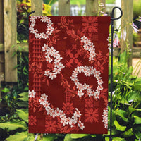Mokihana Maile and Ilima Leis Garden Flag Ulaʻula Hawaiian Tapa Quilt Pattern - Polynesian Pride
