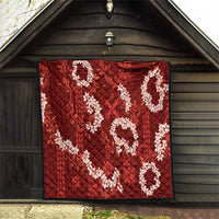 Mokihana Maile and Ilima Leis Quilt Ulaʻula Hawaiian Tapa Quilt Pattern - Polynesian Pride