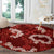 Mokihana Maile and Ilima Leis Round Carpet Ulaʻula Hawaiian Tapa Quilt Pattern - Polynesian Pride