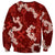 Mokihana Maile and Ilima Leis Sweatshirt Ulaʻula Hawaiian Tapa Quilt Pattern - Polynesian Pride