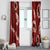 Mokihana Maile and Ilima Leis Window Curtain Ulaʻula Hawaiian Tapa Quilt Pattern - Polynesian Pride