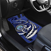 Personalized FSM 1986 Independence Day Car Mats Polynesian Shark Tattoo Style LT9 - Polynesian Pride