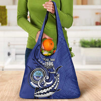 Personalized FSM 1986 Independence Day Grocery Bag Polynesian Shark Tattoo Style LT9 - Polynesian Pride
