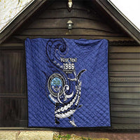 Personalized FSM 1986 Independence Day Quilt Polynesian Shark Tattoo Style LT9 - Polynesian Pride