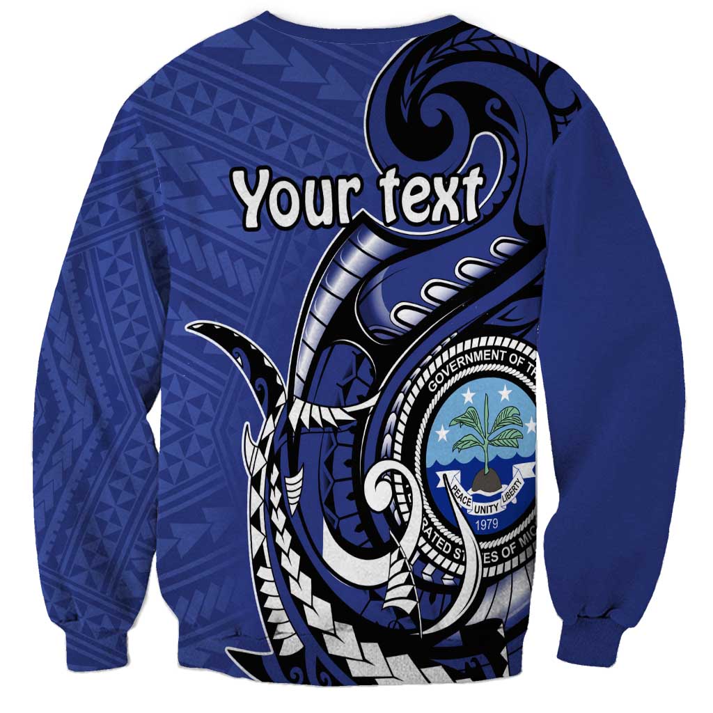 Personalized FSM 1986 Independence Day Sweatshirt Polynesian Shark Tattoo Style LT9 - Polynesian Pride