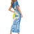 Personalized Palau 1994 Belau Rekid Family Matching Short Sleeve Bodycon Dress and Hawaiian Shirt Polynesian Plumeria Style