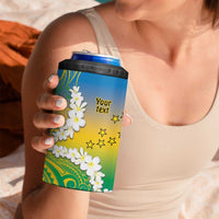 Personalised Tuvalu 1978 Independence Day 4 in 1 Can Cooler Tumbler Polynesian Plumeria Style LT9 - Polynesian Pride