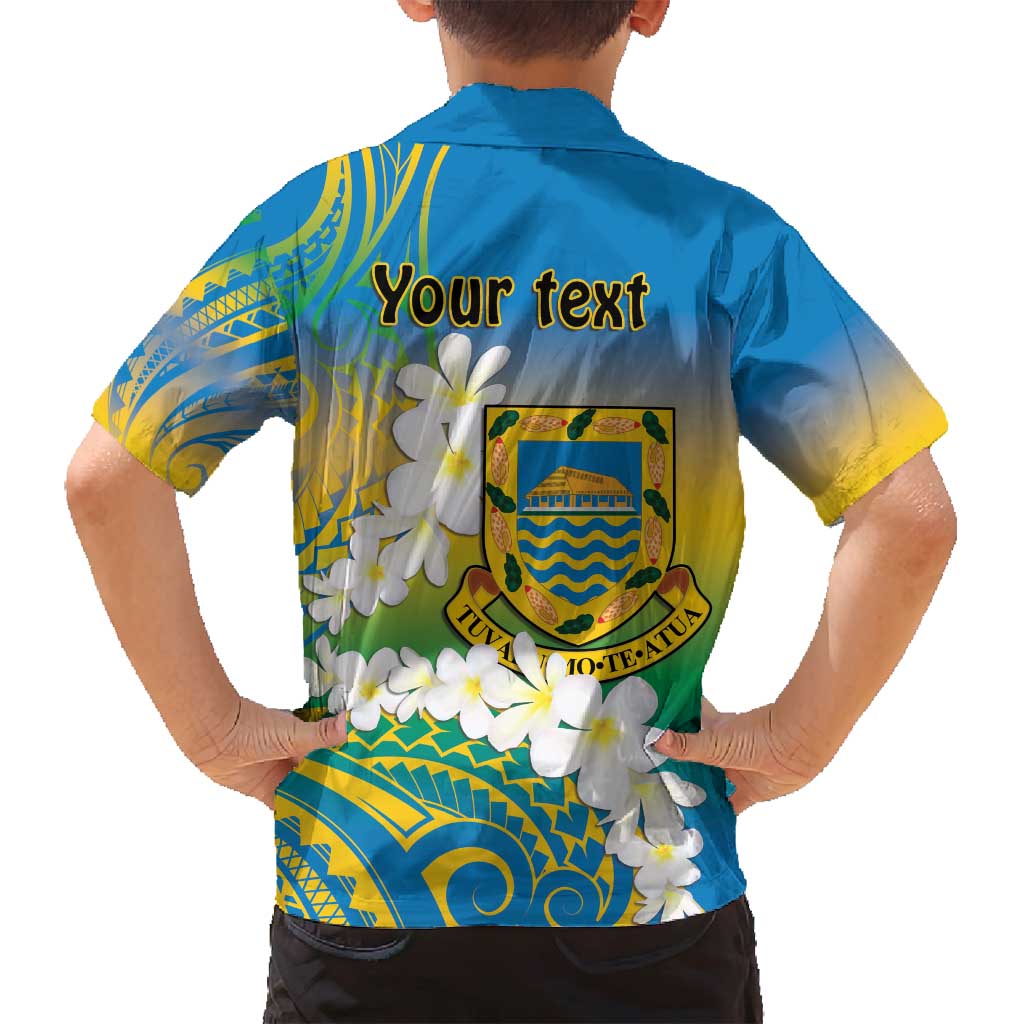 Personalised Tuvalu 1978 Independence Day Family Matching Long Sleeve Bodycon Dress and Hawaiian Shirt Polynesian Plumeria Style LT9 - Polynesian Pride