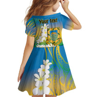 Personalised Tuvalu 1978 Independence Day Family Matching Off The Shoulder Long Sleeve Dress and Hawaiian Shirt Polynesian Plumeria Style LT9 - Polynesian Pride