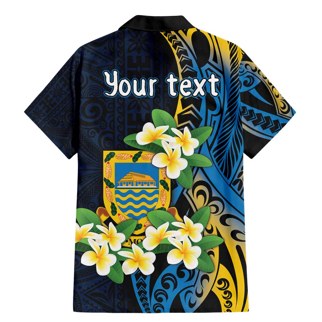 Personalised Tuvalu Beautiful Plumeria Flower Family Matching Mermaid Dress and Hawaiian Shirt