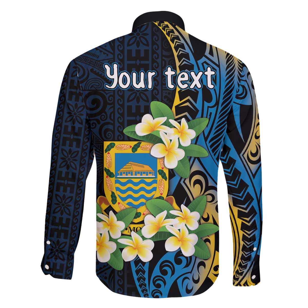 Personalised Tuvalu Beautiful Plumeria Flower Family Matching Off Shoulder Short Dress and Hawaiian Shirt LT9 - Polynesian Pride