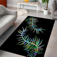 New Zealand Area Rug Aotearoa Silver Fern Mixed Papua Shell Green Vibe LT9 - Polynesian Pride
