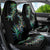 New Zealand Car Seat Cover Aotearoa Silver Fern Mixed Papua Shell Green Vibe LT9 - Polynesian Pride