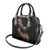 New Zealand Shoulder Handbag Aotearoa Silver Fern Mixed Papua Shell Red Vibe LT9 - Polynesian Pride