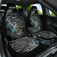 New Zealand Rugby Car Seat Cover NZ Black Fern Champions History With Papua Shell LT9 One Size Black - Polynesian Pride