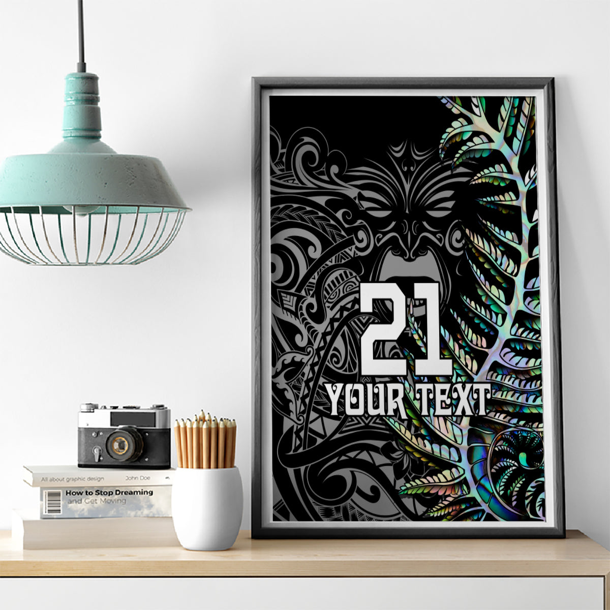 Custom New Zealand Rugby Canvas Wall Art NZ Black Fern Champions History With Papua Shell LT9 - Polynesian Pride