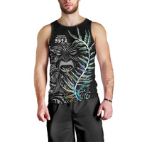 Custom New Zealand Rugby Men Tank Top NZ Black Fern Champions History With Papua Shell LT9 - Polynesian Pride