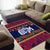 Personalised Guam Christmas Area Rug Felis Pusgua Santa Beach Polynesian Pattern LT9 - Polynesian Pride
