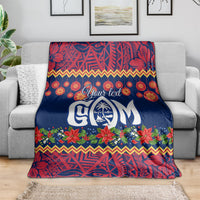 Personalised Guam Christmas Blanket Felis Pusgua Santa Beach Polynesian Pattern LT9 - Polynesian Pride