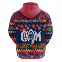 Personalised Guam Christmas Hoodie Felis Pusgua Santa Beach Polynesian Pattern LT9 - Polynesian Pride