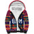 Personalised Guam Christmas Sherpa Hoodie Felis Pusgua Santa Beach Polynesian Pattern LT9 Unisex Blue - Polynesian Pride