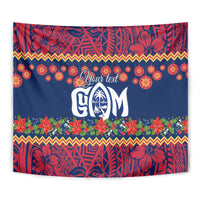 Personalised Guam Christmas Tapestry Felis Pusgua Santa Beach Polynesian Pattern LT9 - Polynesian Pride