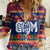 Personalised Guam Christmas Women Casual Shirt Felis Pusgua Santa Beach Polynesian Pattern LT9 Female Blue - Polynesian Pride