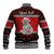 Personalised New Zealand Christmas Baseball Jacket Maori Tiki Meri Kirihimete LT9 - Polynesian Pride