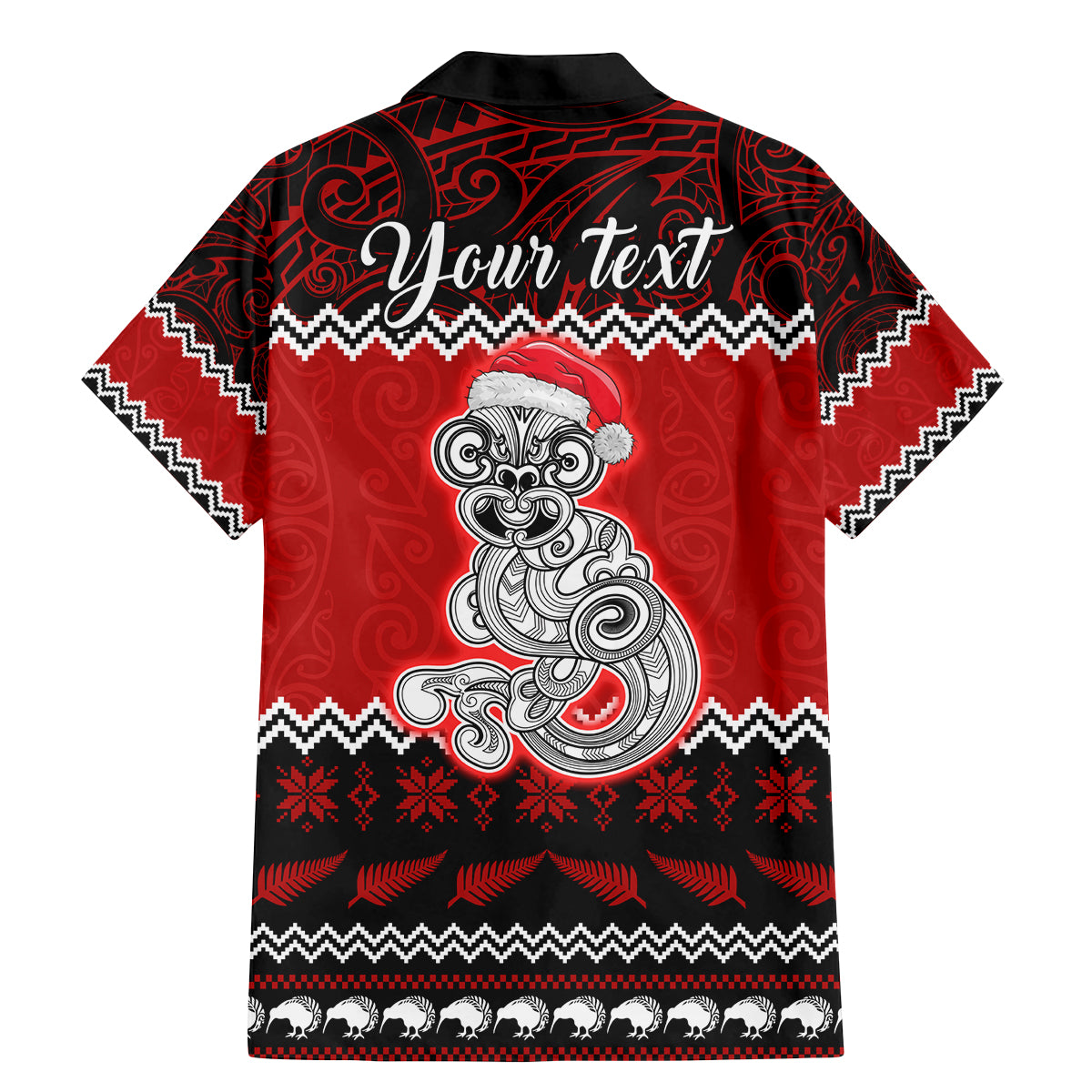 Personalised New Zealand Christmas Family Matching Mermaid Dress and Hawaiian Shirt Maori Tiki Meri Kirihimete LT9 - Polynesian Pride