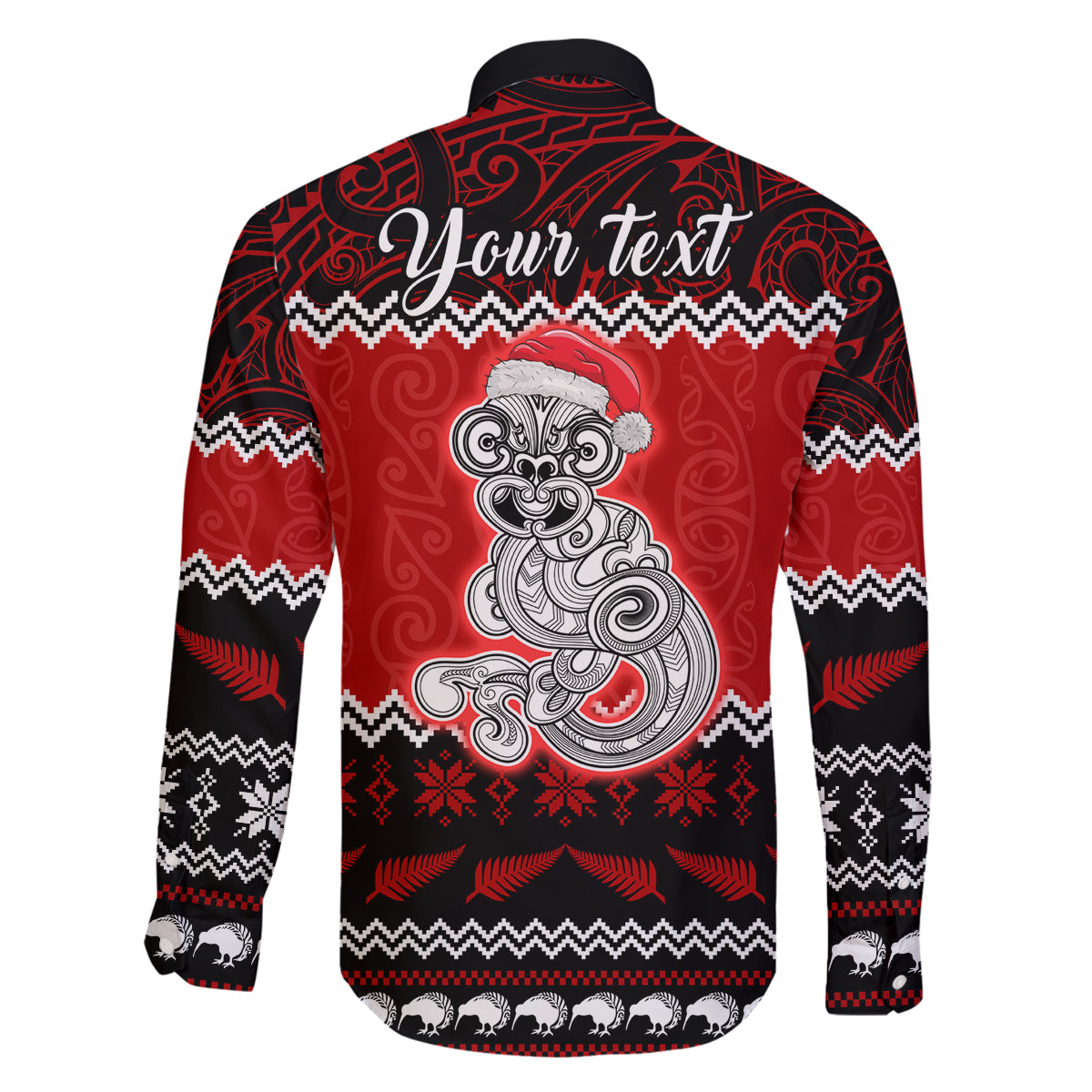 Personalised New Zealand Christmas Family Matching Summer Maxi Dress and Hawaiian Shirt Maori Tiki Meri Kirihimete LT9 - Polynesian Pride