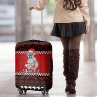 Personalised New Zealand Christmas Luggage Cover Maori Tiki Meri Kirihimete LT9 - Polynesian Pride