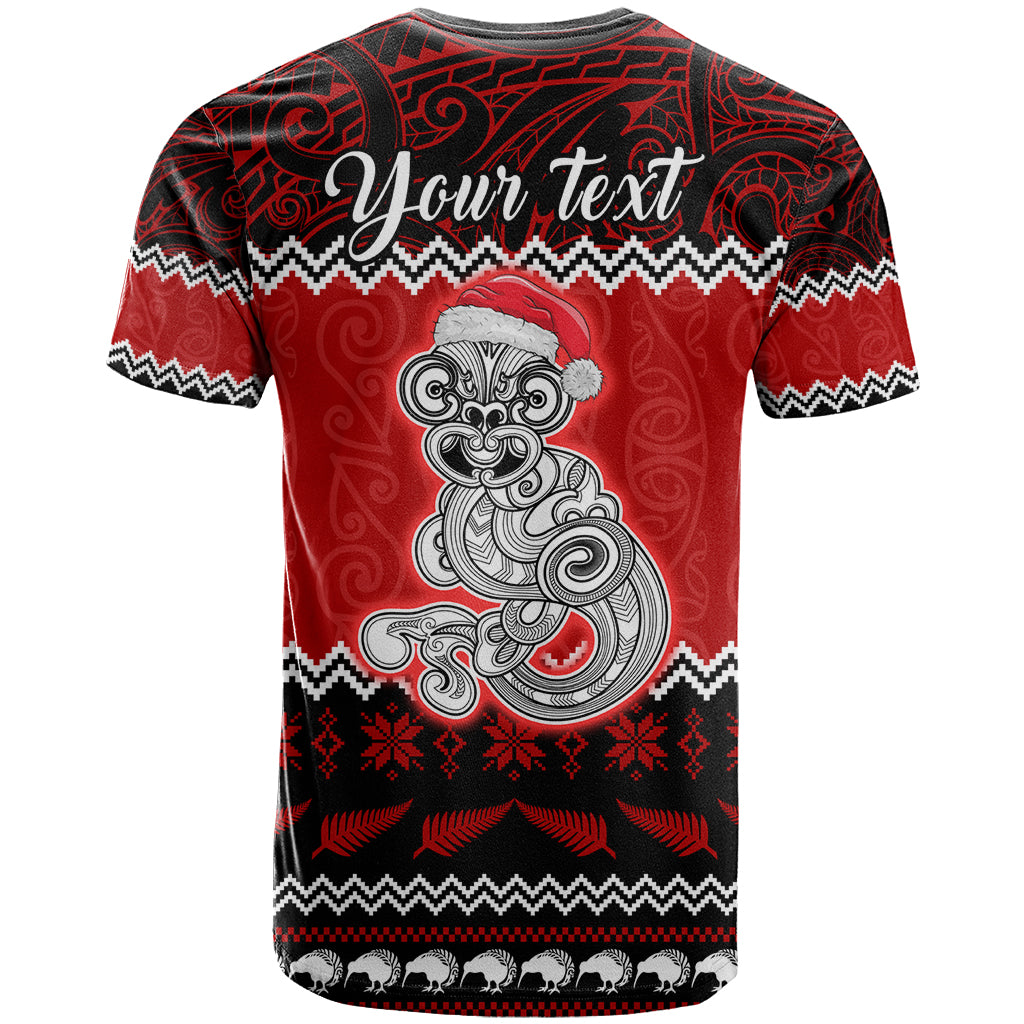 Personalised New Zealand Christmas T Shirt Maori Tiki Meri Kirihimete LT9 - Polynesian Pride