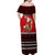 Personalised New Zealand Christmas Off Shoulder Maxi Dress Kiwi Santa Claus Maori Meri Kirihimete LT9 - Polynesian Pride