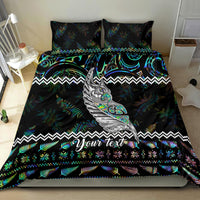 Personalised New Zealand Christmas Bedding Set Maori Fern Manaia Meri Kirihimete with Papaua Shell LT9 - Polynesian Pride