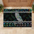 Personalised New Zealand Christmas Rubber Doormat Maori Fern Manaia Meri Kirihimete with Papaua Shell LT9 - Polynesian Pride