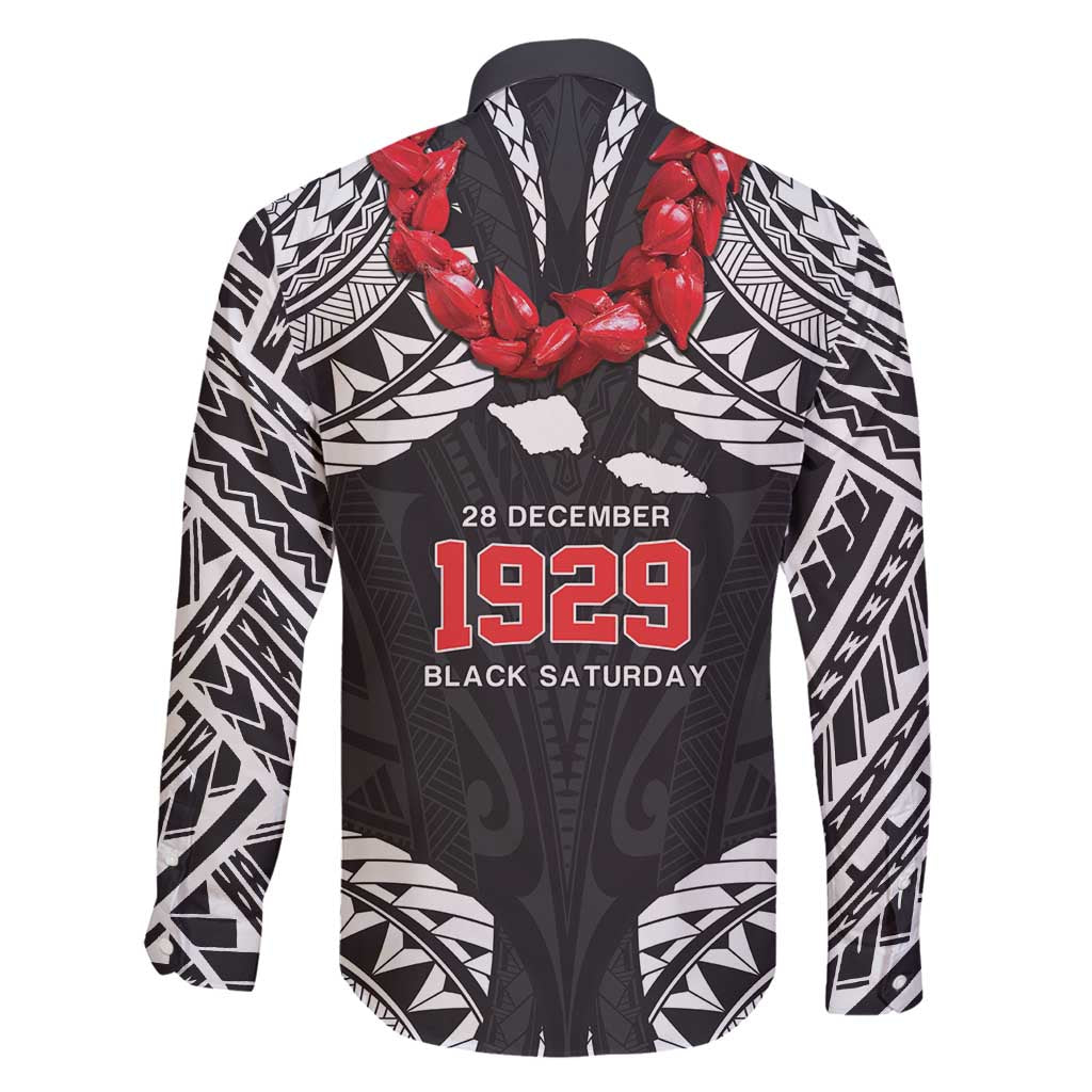 Samoa Black Saturday Family Matching Mermaid Dress and Hawaiian Shirt Samoa mo Samoa with Black Ula Fala