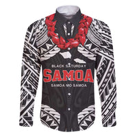 Samoa Black Saturday Family Matching Puletasi and Hawaiian Shirt Samoa mo Samoa with Black Ula Fala
