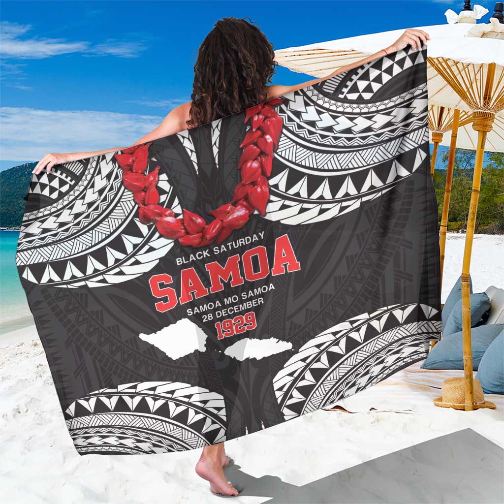 Samoa Black Saturday Sarong Samoa mo Samoa with Black Ula Fala