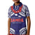 Samoa Black Saturday Kid Polo Shirt Samoa mo Samoa with Blue Ula Fala