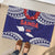 Samoa Black Saturday Rubber Doormat Samoa mo Samoa with Blue Ula Fala