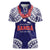 Samoa Black Saturday Women Polo Shirt Samoa mo Samoa with Blue Ula Fala