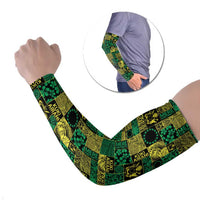 Cook Islands Mere Kiritimiti Arm Sleeves Pacific Patchwork Xmas Vibes - Polynesian Pride
